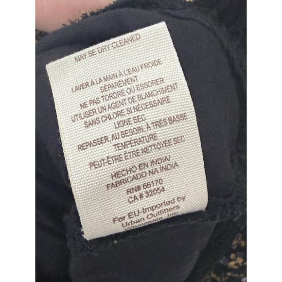 Free People Mini Dress Floral Chiffon Sheer OB677093 Black Combo Medium - Picture 6 of 6